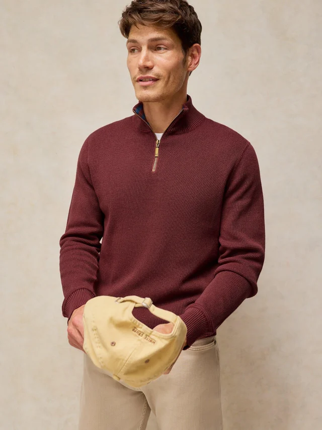 Pullover Attadale mit Trichterkragen