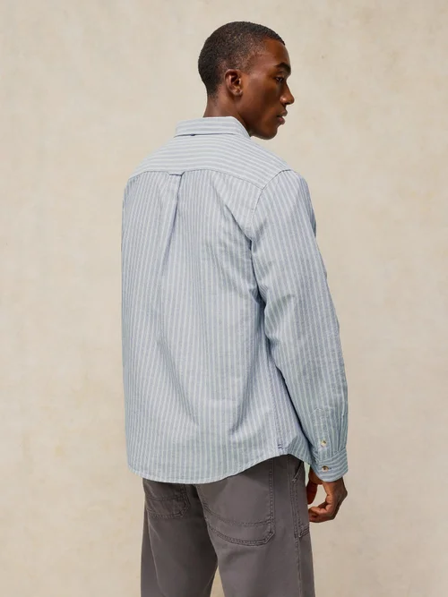 Oxfordhemd Bruton - Blue Mlt - XXXL/R Bild 4