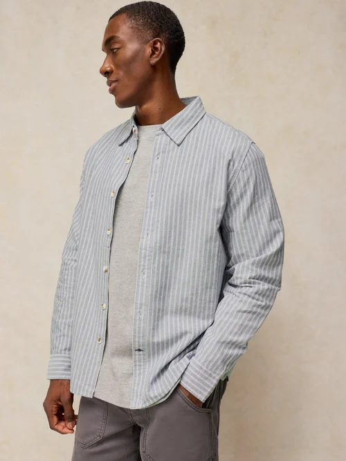 Oxfordhemd Bruton - Blue Mlt - XXXL/R Bild 3