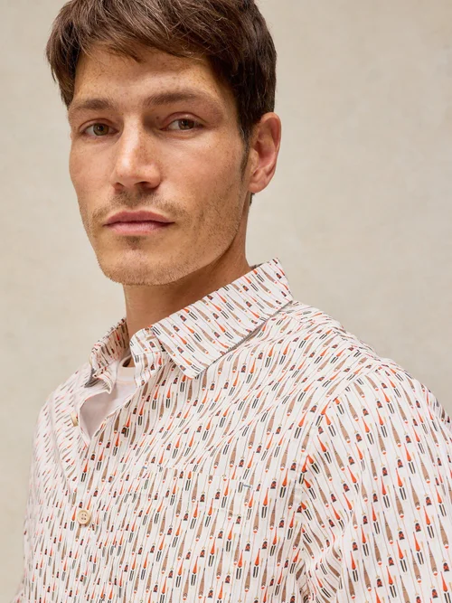 Oxfordhemd Bruton Slim Fit - White Pr - XXL/R Bild 3