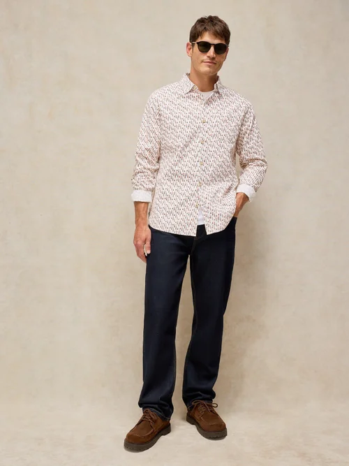 Oxfordhemd Bruton Slim Fit - White Pr - XXL/R Bild 2
