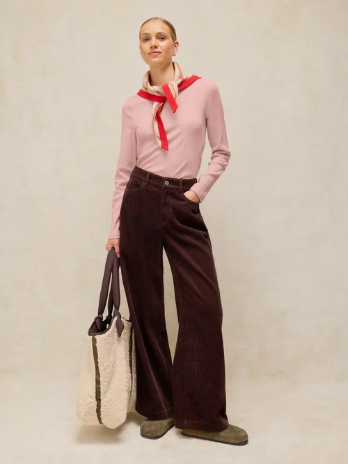 Langarmshirt Aida mit Muschelausschnitt - Lgt Pink - 52 Bild 1