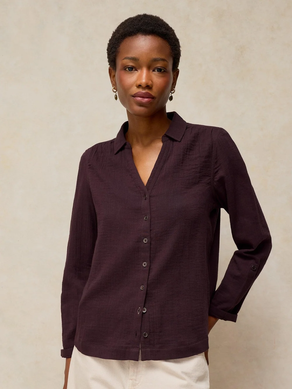 Bluse Annie - Dk Brown - 48 Bild 1