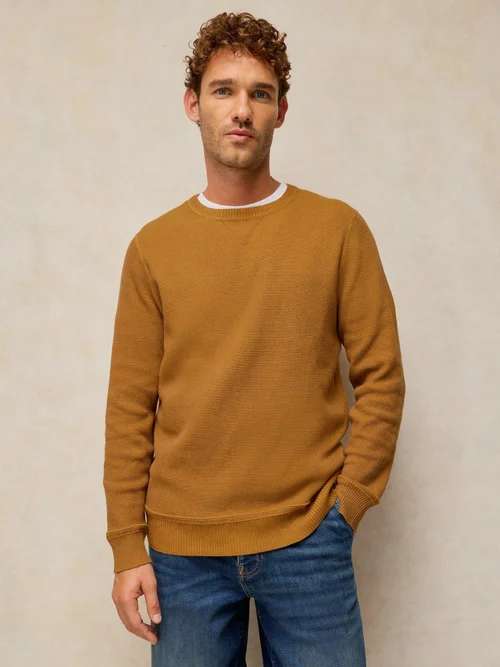 Pullover Attadale mit Rundhalsausschnitt - Mid Tan - XXXL/R Bild 1