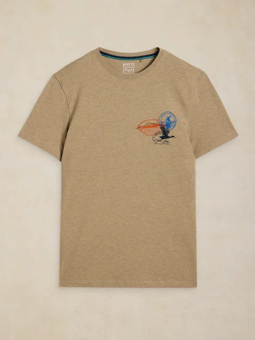 T-Shirt Abersoch mit Stickerei - Nat Mlt - XXL/R Bild 1