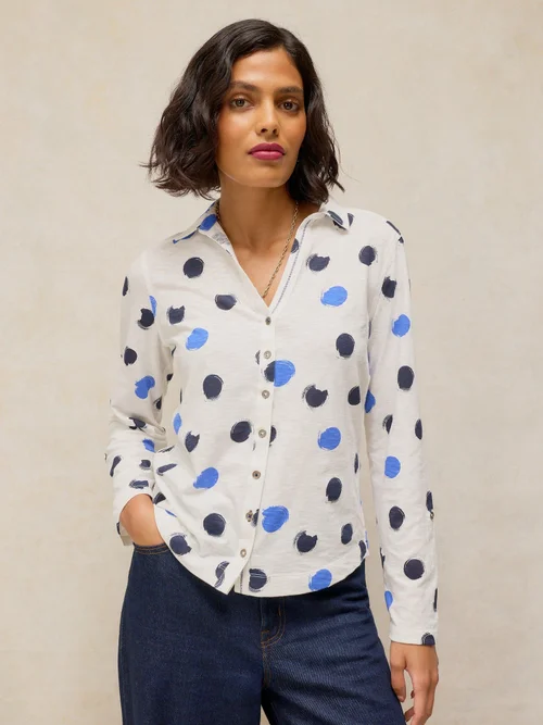 Jerseybluse Annie - Ivory Pr - 52 Bild 3
