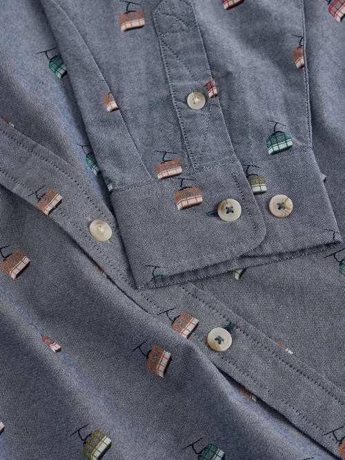 Oxfordhemd Bruton - Navy Pr - XXXL/R Bild 2