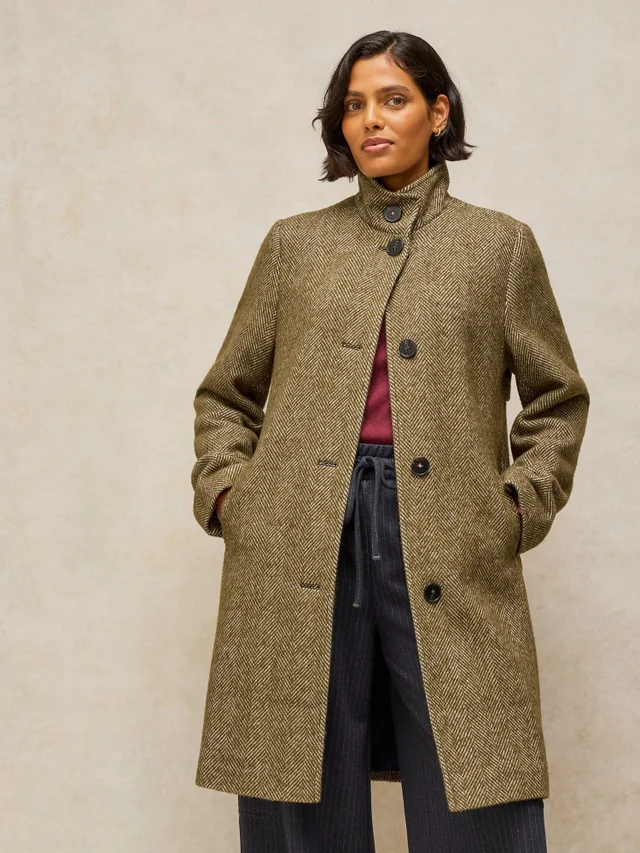Mantel Kaia in Tweed-Optik
