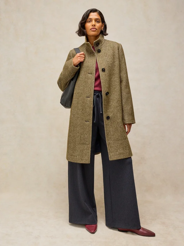 Mantel Kaia in Tweed-Optik