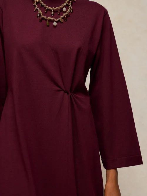 Kleid Gracie mit Twist-Detail - Dk Plum - 52/R Bild 2