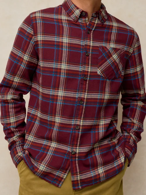 Karohemd Ludlow - Plum Mlt - XXL Bild 3