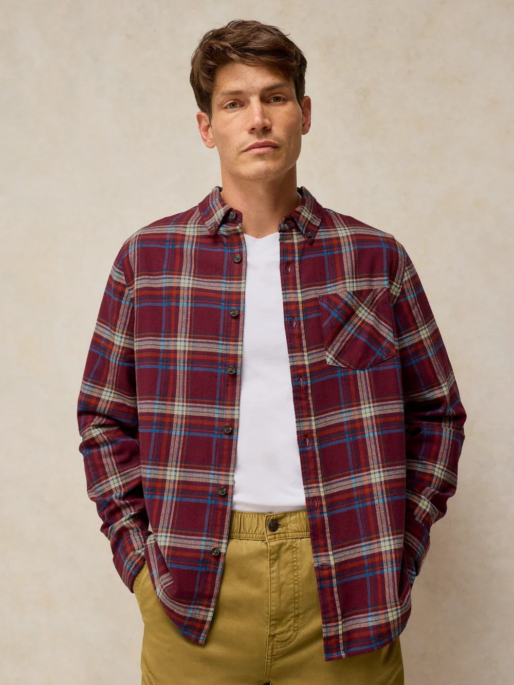 Karohemd Ludlow - Plum Mlt - XXL Bild 1