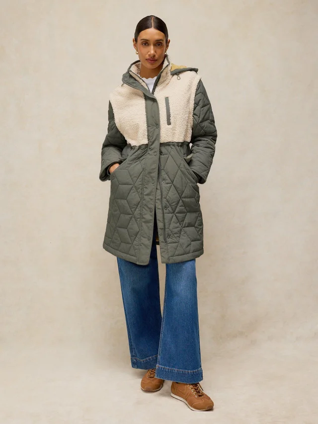 Vielseitige Steppjacke Alina mit Teddyfell
