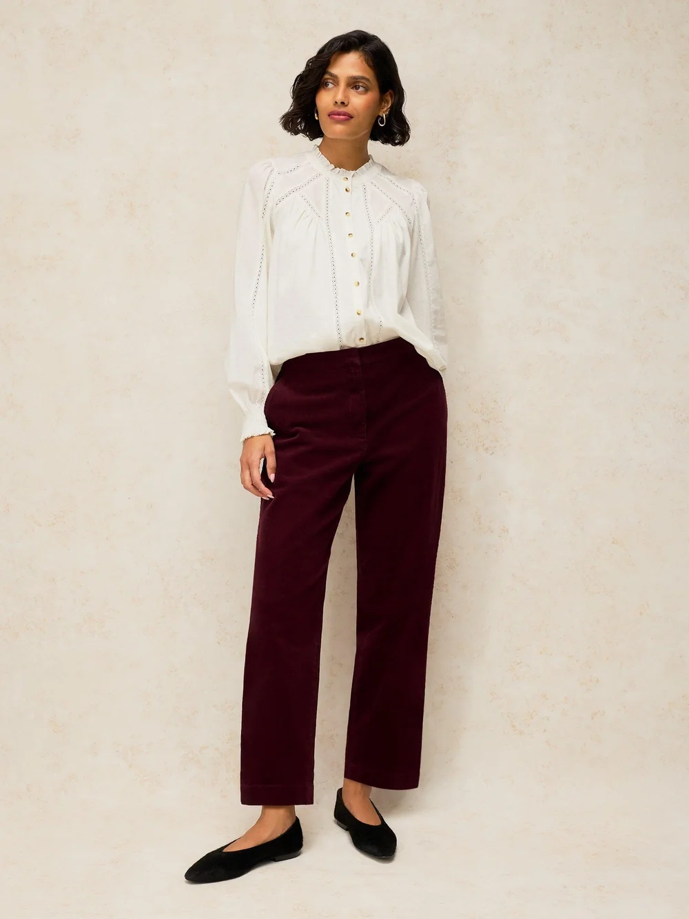 7/8-Kordhose Illy - Dk Plum - 52/R Bild 1