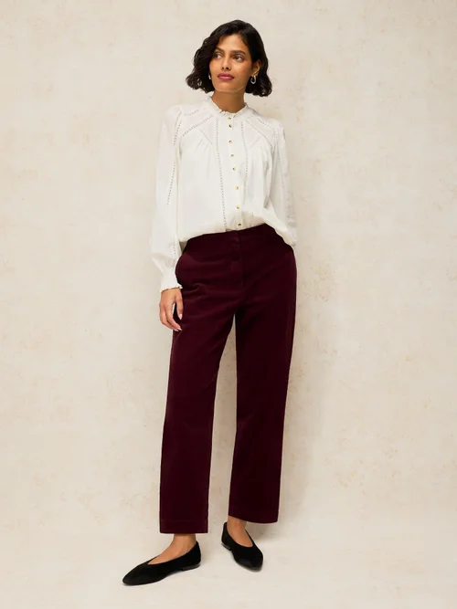 7/8-Kordhose Illy - Dk Plum - 52/R Bild 1