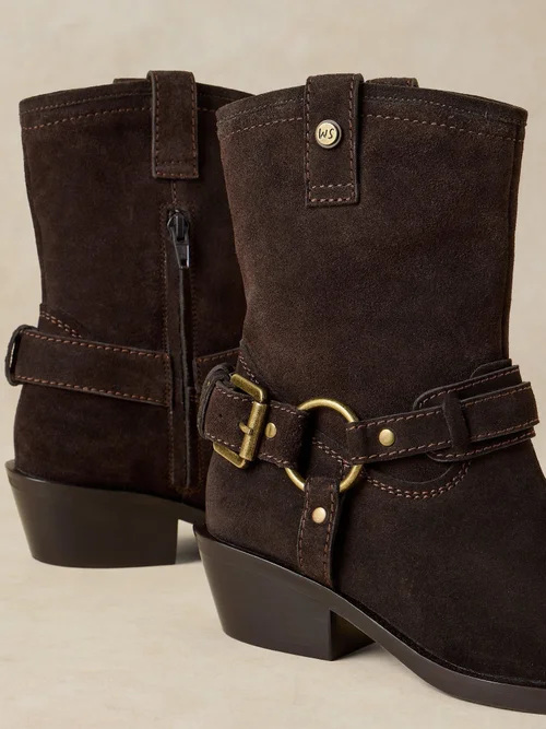 Western Biker Boots Liberty - Dk Brown - 41 Bild 3