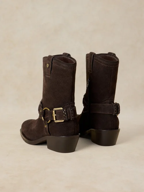 Western Biker Boots Liberty - Dk Brown - 41 Bild 4