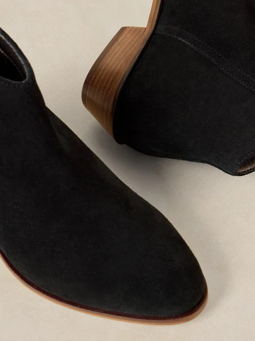 Wildlederstiefeletten mit weiter Passform - Pure Blk - 41 Bild 3