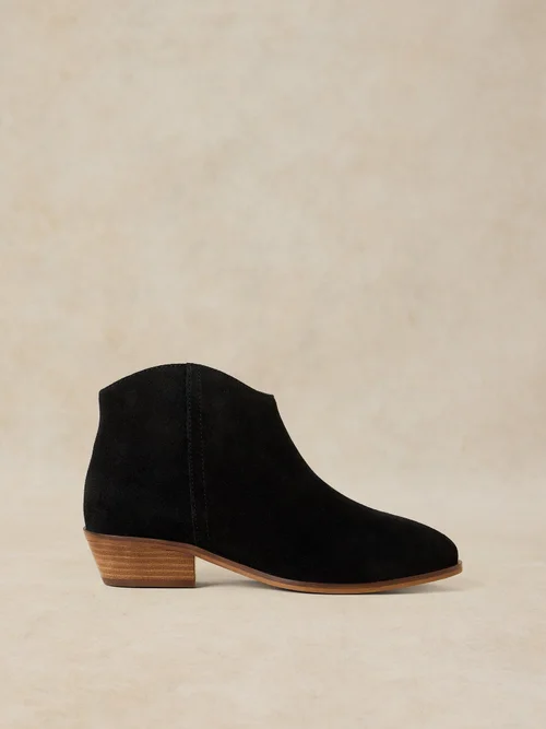 Wildlederstiefeletten mit weiter Passform - Pure Blk - 41 Bild 1
