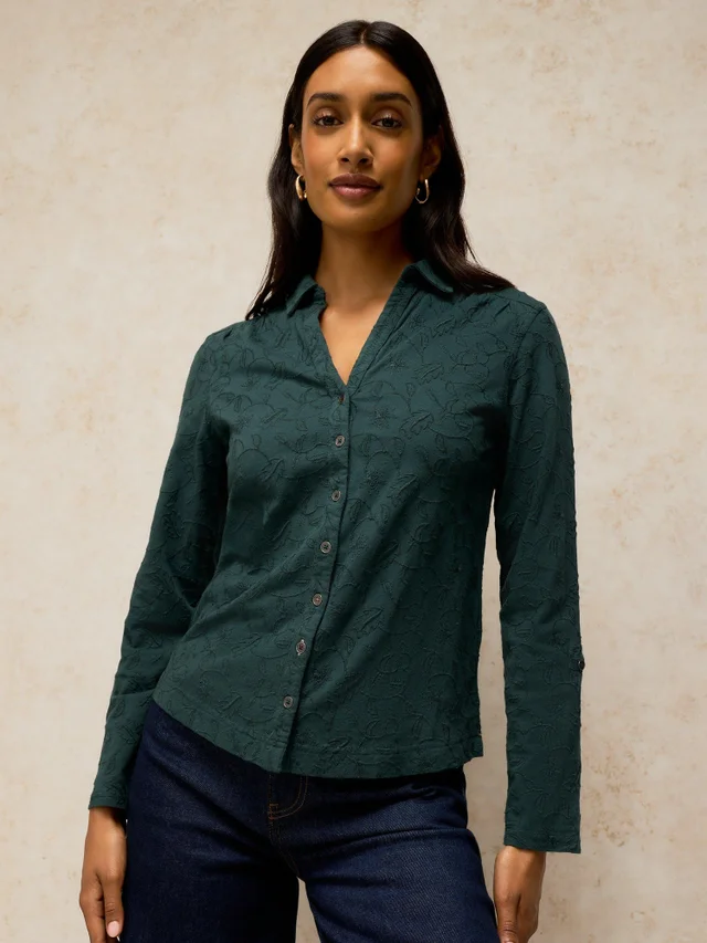 Bluse Annie mit Stickerei