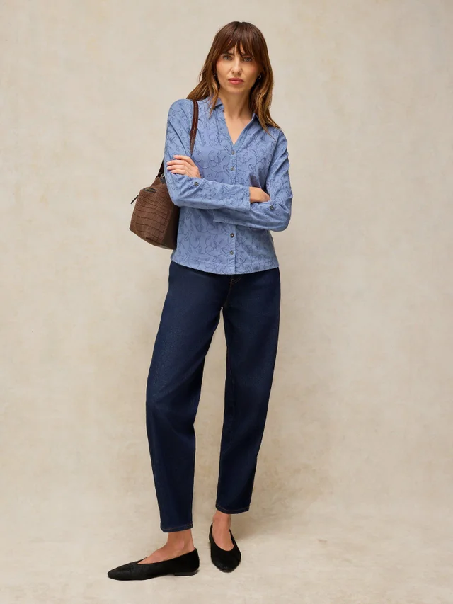 Bluse Annie mit Stickerei