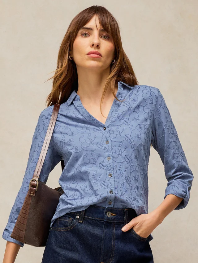 Bluse Annie mit Stickerei