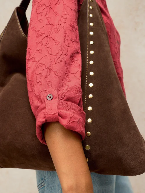 Bluse Annie mit Stickerei - Mid Pink - 52 Bild 3