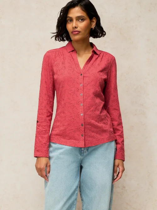 Bluse Annie mit Stickerei - Mid Pink - 52 Bild 2