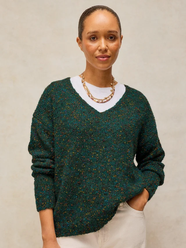 Pullover mit V-Ausschnitt