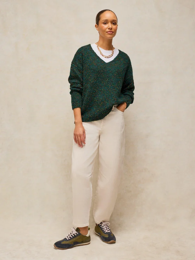 Pullover mit V-Ausschnitt