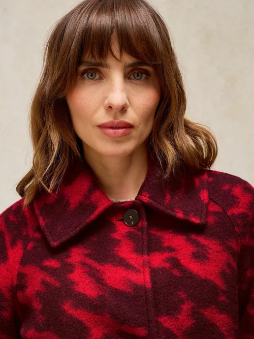 Mantel Kelsey aus Wollmix - Red Mlt - 48/R Bild 3