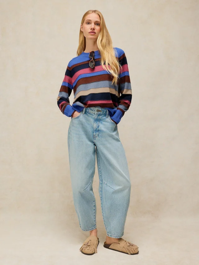 Gestreifter Strickpullover Sienna