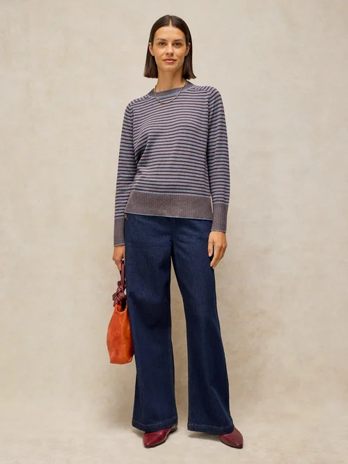 Gestreifter Pullover Sienna - Blue Mlt - 50 Bild 2