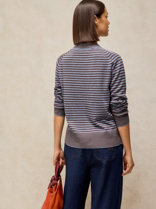 Gestreifter Pullover Sienna - Blue Mlt - 50 Bild 4