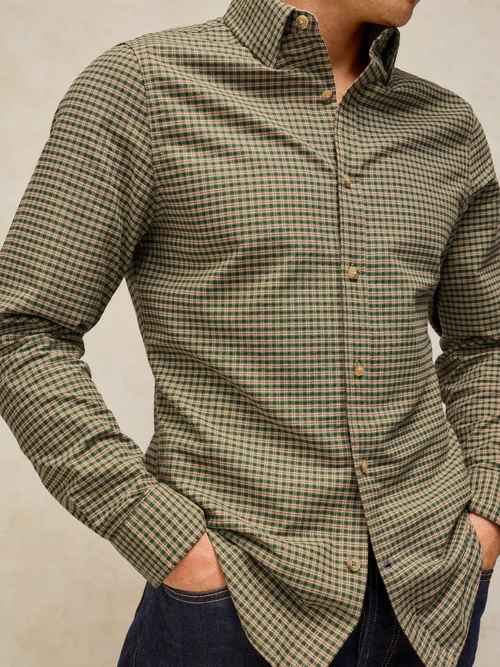 Oxfordhemd Bruton Slim Fit - Green Mlt - XXL/R Bild 3