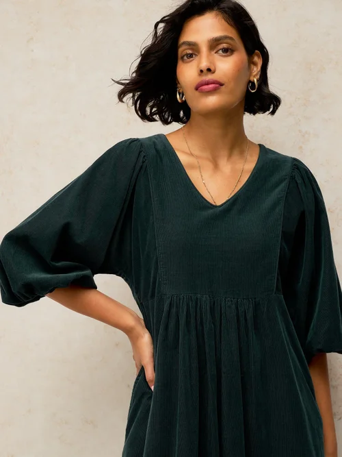 Kordkleid Matilda - Dk Green - 44/R Bild 2