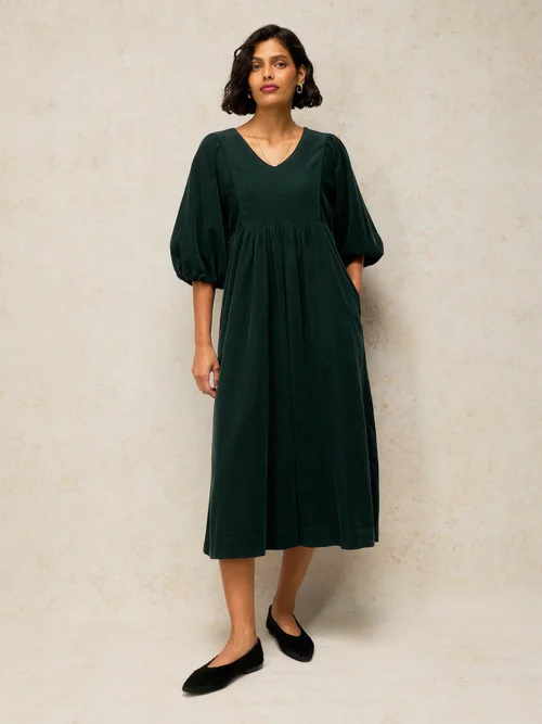 Kordkleid Matilda - Dk Green - 44/R Bild 3