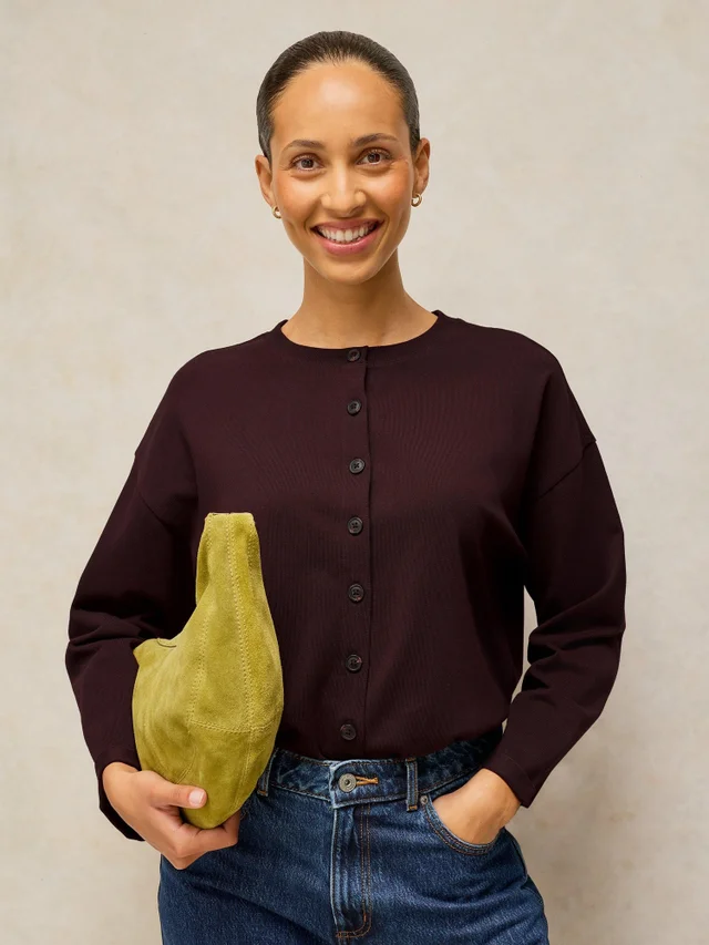 Langarmshirt Kim mit Knopfleiste