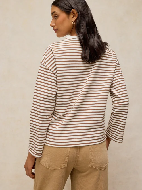 Gestreiftes Langarmshirt Kim - Brown Mlt - 52 Bild 4
