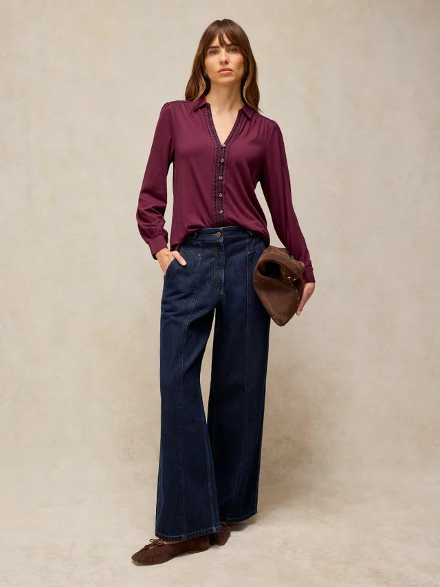 Bestickte Bluse Riley