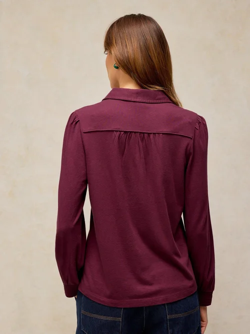 Bestickte Bluse Riley - Plum Mlt - 48 Bild 4