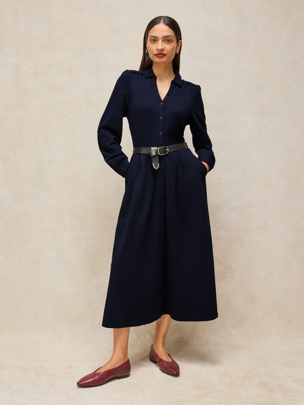 Jerseykleid Reegan - Dark Navy - 46/R Bild 1