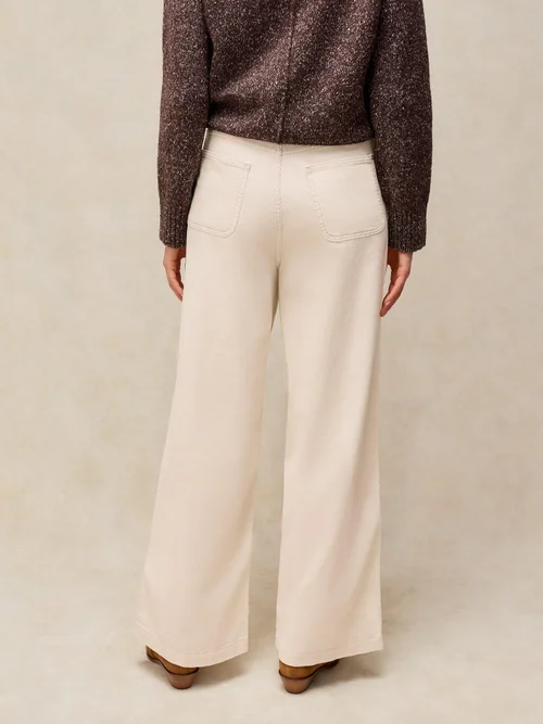 Kordhose Tia mit weitem Bein - Nat White - 52/R Bild 4