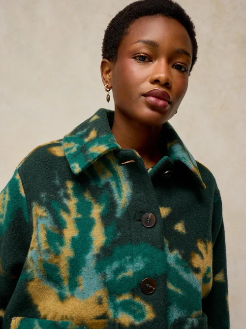 Jacke Alexa aus Wollmix - Green Mlt - 50 Bild 3