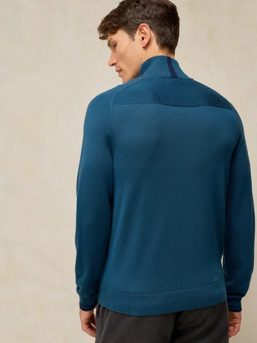 Merinopullover Conway mit Trichterkragen - Dk Teal - XS/R Bild 4