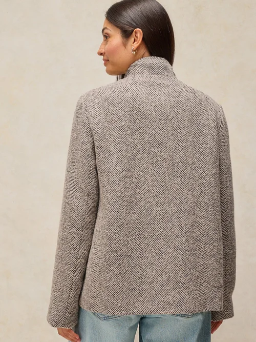 Jacke Kaia in Tweed-Optik - Brown Mlt - 52/R Bild 4