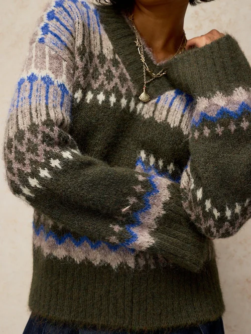Flauschiger Pullover Kelly - Green Mlt - 52 Bild 3