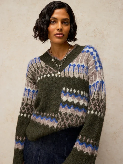 Flauschiger Pullover Kelly - Green Mlt - 52 Bild 1