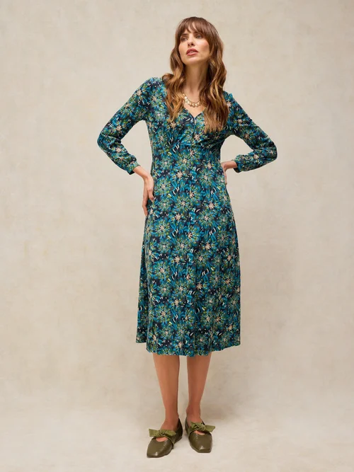 Jerseykleid Megan - Teal Mlt - 50/R Bild 2