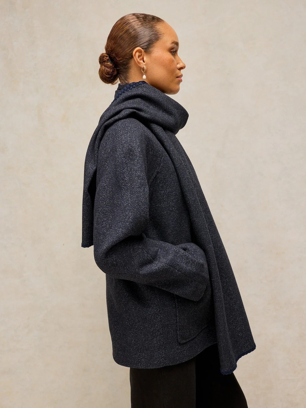 Jacke Frankie mit Schalkragen - Dark Navy - 52 Bild 1